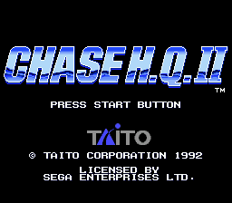 Заставка игры Chase H.Q. II